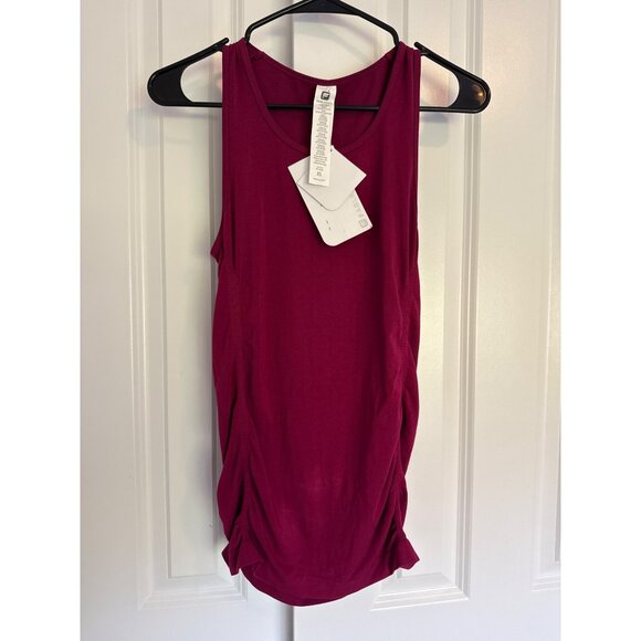 Fabletics size XS Kathie Seamless Ruched Tank Top Pink Purple - Picture 3 of 6